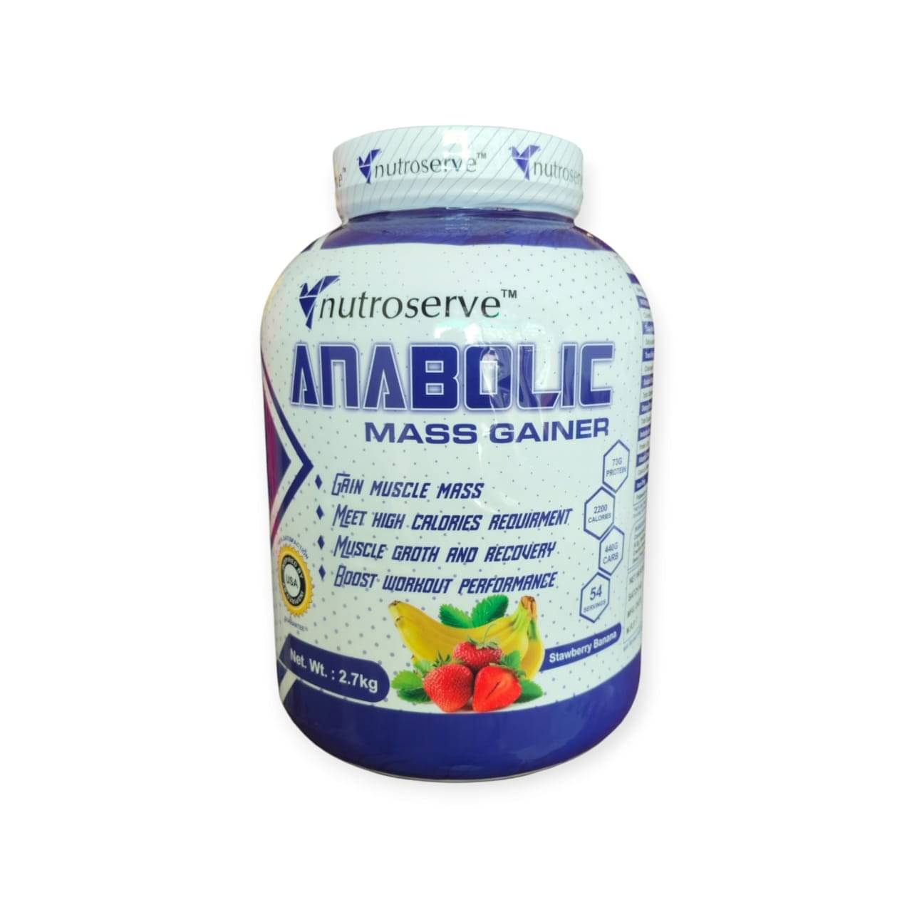 Nutroserve Strawberry Banana Mass Gainer ( Pack of 1 ) Nutroserve Strawberry Banana Mass Gainer ( Pack of 1 )