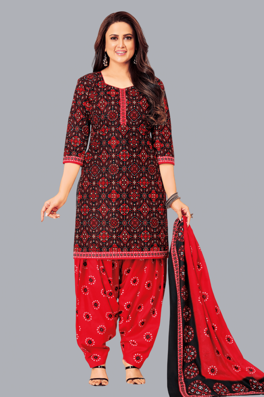 SIMMU Unstitched Cotton Printed Dress Material - Black ( Pack of 1 )     			SIMMU Unstitched Cotton Printed Dress Material - Black ( Pack of 1 )