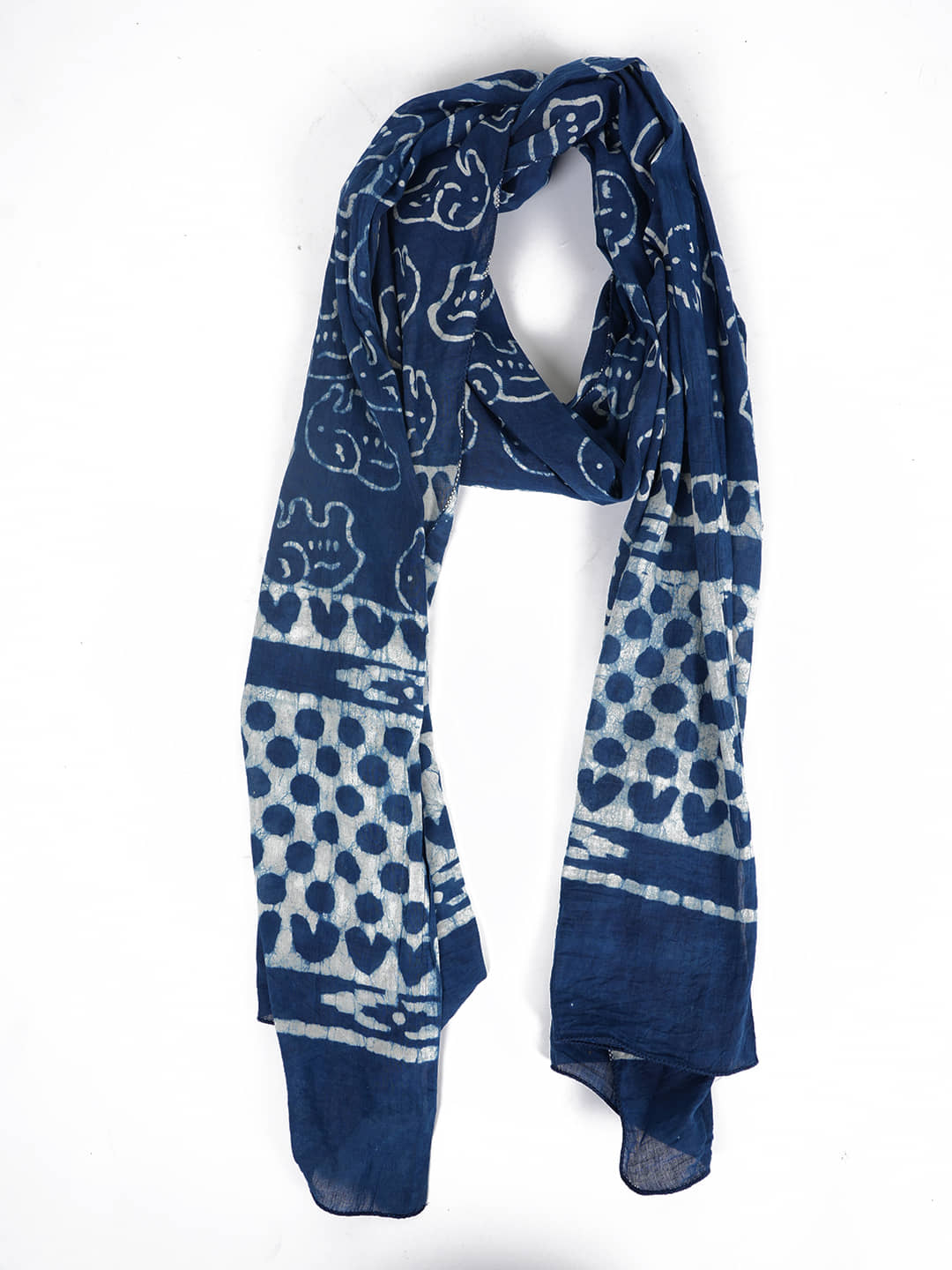 STYLE SHOES Blue Cotton Women's Stole ( Pack of 1 ) - Dupattas & Shawls | Buy online on ZillyBuy