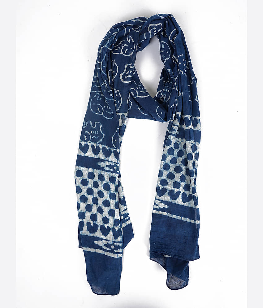 STYLE SHOES Blue Cotton Women's Stole ( Pack of 1 ) - Dupattas & Shawls | Buy online on ZillyBuy