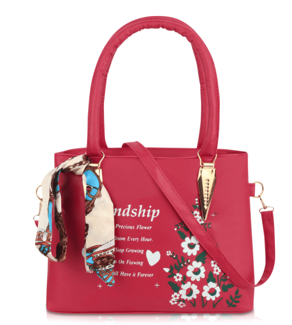    			THE MONAINA CEAPT Handheld Bag PU Set of 1 ( Maroon )