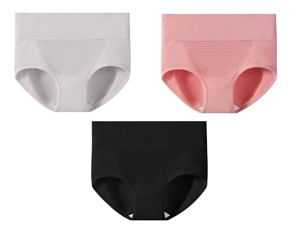 Taslar Pack of 3 Cotton Women's Hip Reducer ( Grey ) Taslar Pack of 3 Cotton Women's Hip Reducer ( Grey )