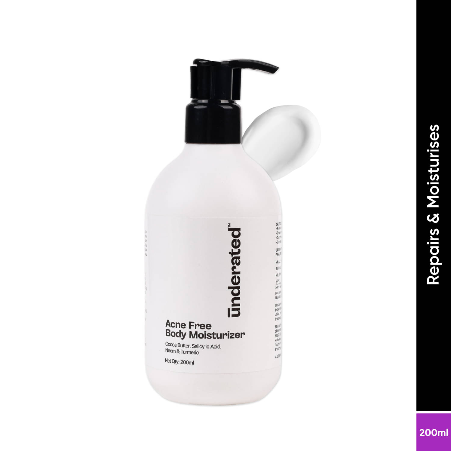     			Underated Moisturizing Cream For All Skin Type 200 ml ( Pack of 1 )