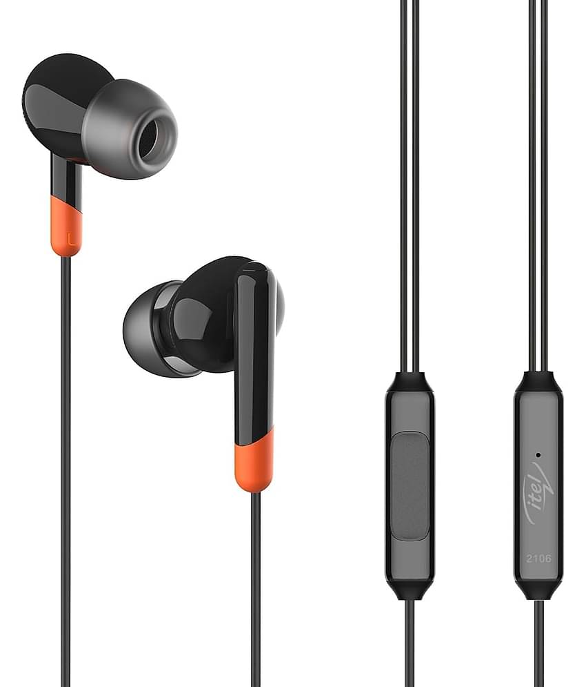 Intex ROAR 101 On Ear Wired With Mic Headphones/Earphones Black