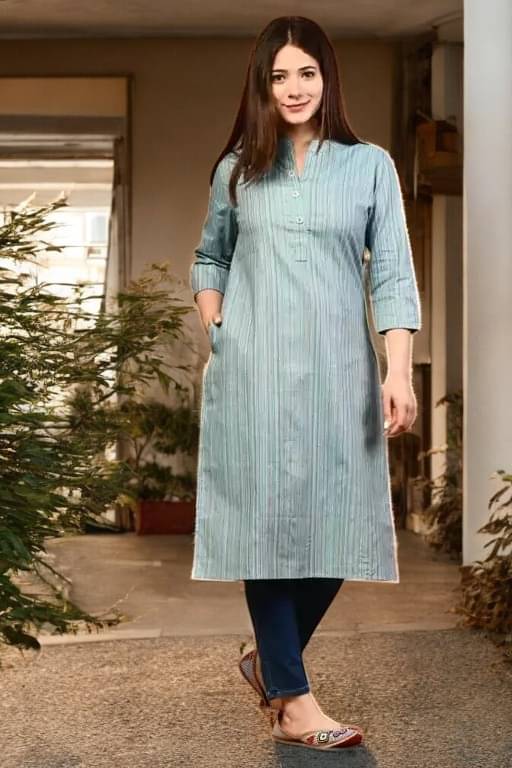 vinchic Pack of 1 Cotton Embroidered Anarkali Women's Kurti - ( Multicolor )     			vinchic Pack of 1 Cotton Embroidered Anarkali Women's Kurti - ( Multicolor )