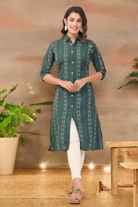 vinchic Pack of 1 Cotton Embroidered Anarkali Women's Kurti - ( Multicolor ) vinchic Pack of 1 Cotton Embroidered Anarkali Women's Kurti - ( Multicolor )