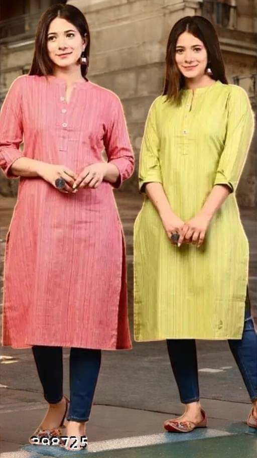     			vinchic Pack of 1 Cotton Embroidered Anarkali Women's Kurti - ( Multicolor )