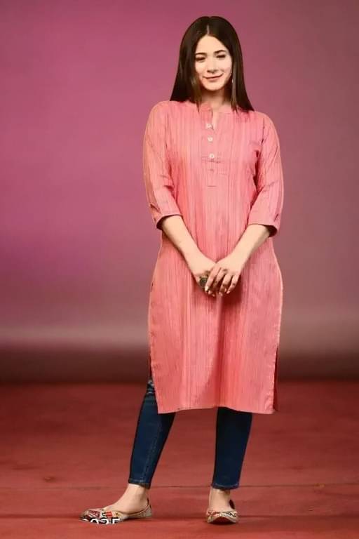 vinchic Pack of 1 Cotton Embroidered Anarkali Women's Kurti - ( Multicolor ) vinchic Pack of 1 Cotton Embroidered Anarkali Women's Kurti - ( Multicolor )