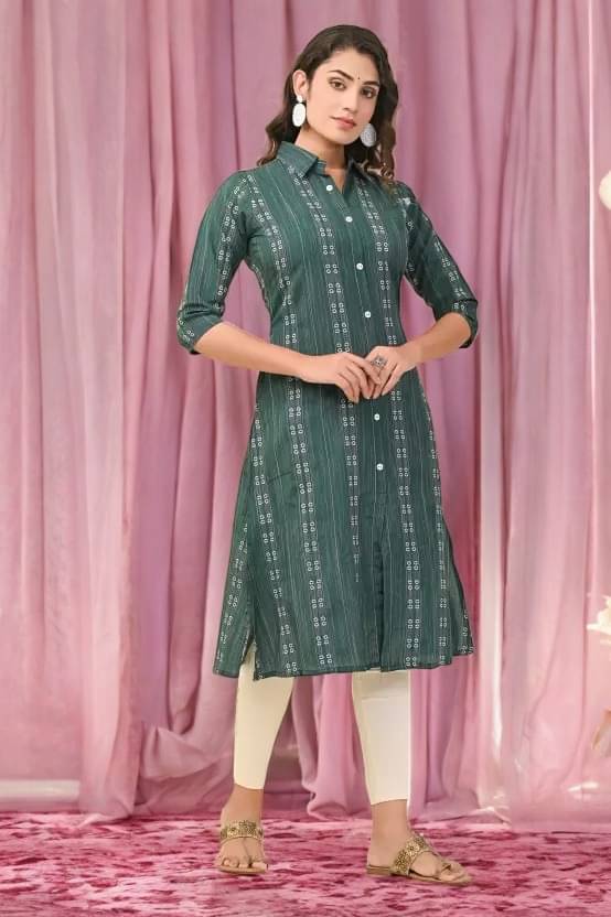 vinchic Pack of 1 Cotton Embroidered Anarkali Women's Kurti - ( Multicolor )     			vinchic Pack of 1 Cotton Embroidered Anarkali Women's Kurti - ( Multicolor )