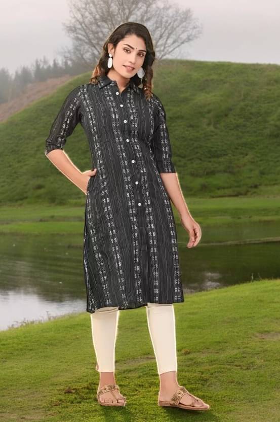 vinchic Pack of 1 Cotton Embroidered Anarkali Women's Kurti - ( Multicolor ) vinchic Pack of 1 Cotton Embroidered Anarkali Women's Kurti - ( Multicolor )