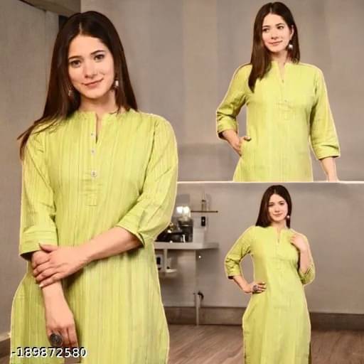     			vinchic Pack of 1 Cotton Embroidered Anarkali Women's Kurti - ( Multicolor )