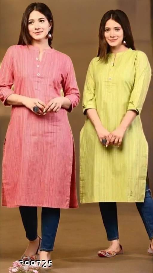     			vinchic Pack of 1 Cotton Embroidered Anarkali Women's Kurti - ( Multicolor )