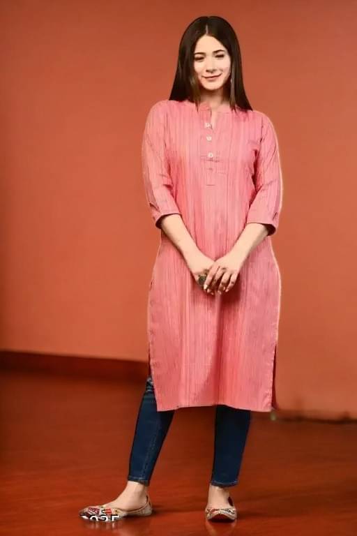 vinchic Pack of 1 Cotton Embroidered Anarkali Women's Kurti - ( Multicolor ) vinchic Pack of 1 Cotton Embroidered Anarkali Women's Kurti - ( Multicolor )