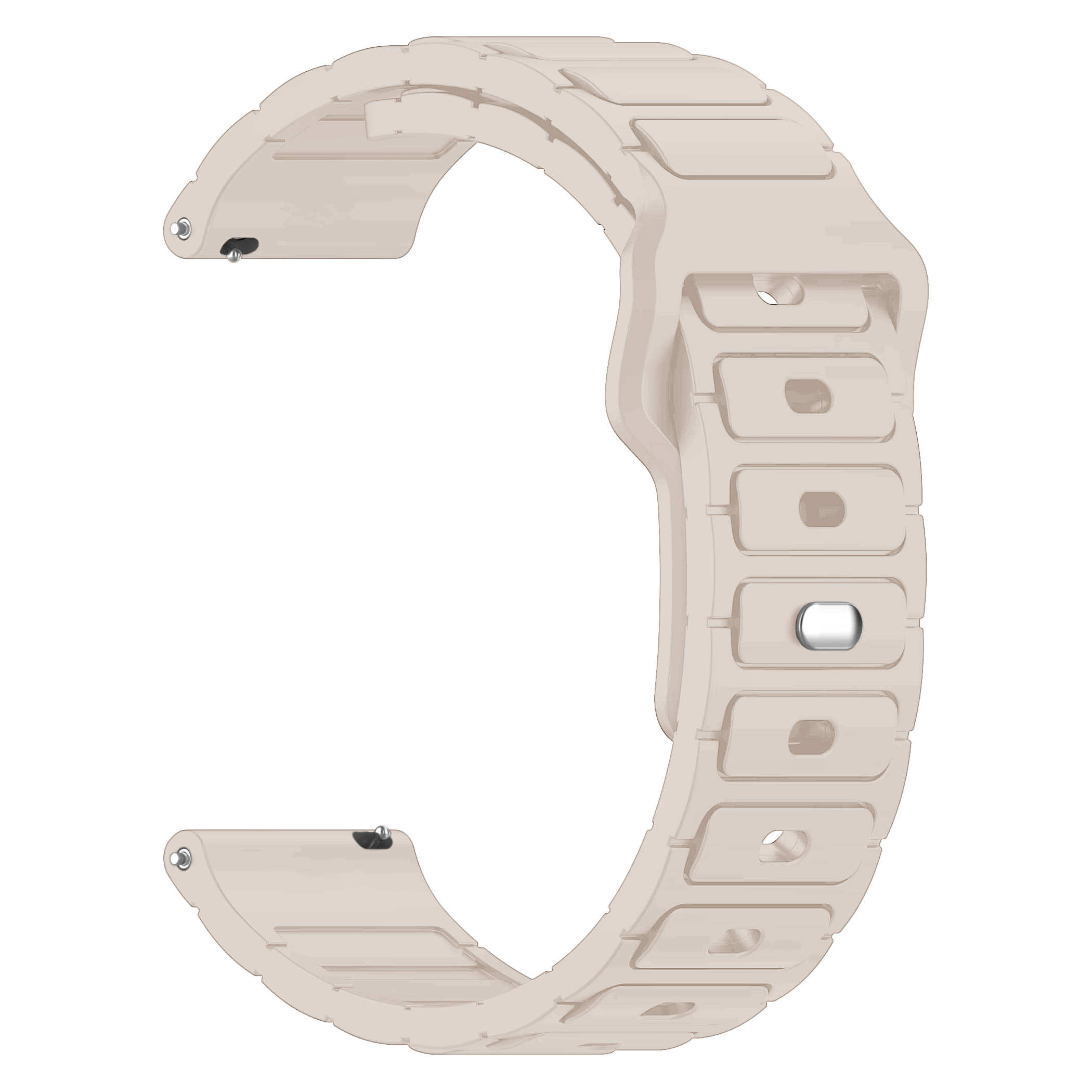 ACM Watch Strap Silicone Belt 22mm compatible with Boult Striker Plus Smartwatch Sports Button Closure Band Creame ACM Watch Strap Silicone Belt 22mm compatible with Boult Striker Plus Smartwatch Sports Button Closure Band Creame