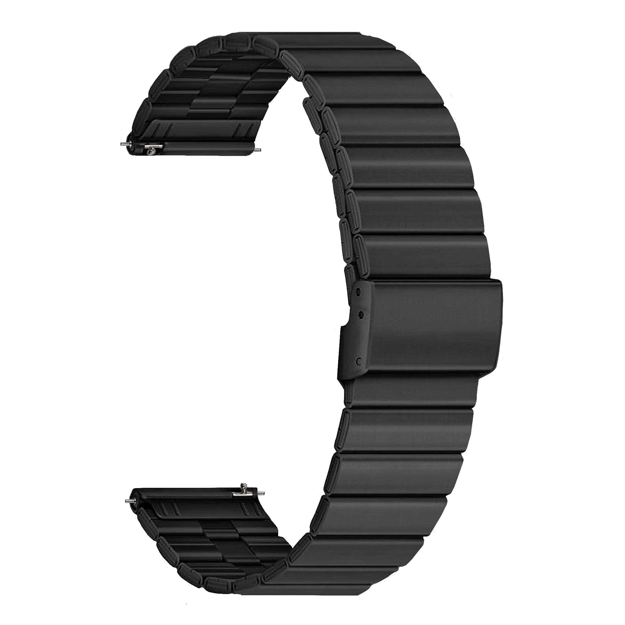 ACM Watch Strap Stainless Steel Metal 22mm compatible with Fastrack Reflex Invoke Pro Smartwatch Adjustable Belt Band Black ACM Watch Strap Stainless Steel Metal 22mm compatible with Fastrack Reflex Invoke Pro Smartwatch Adjustable Belt Band Black