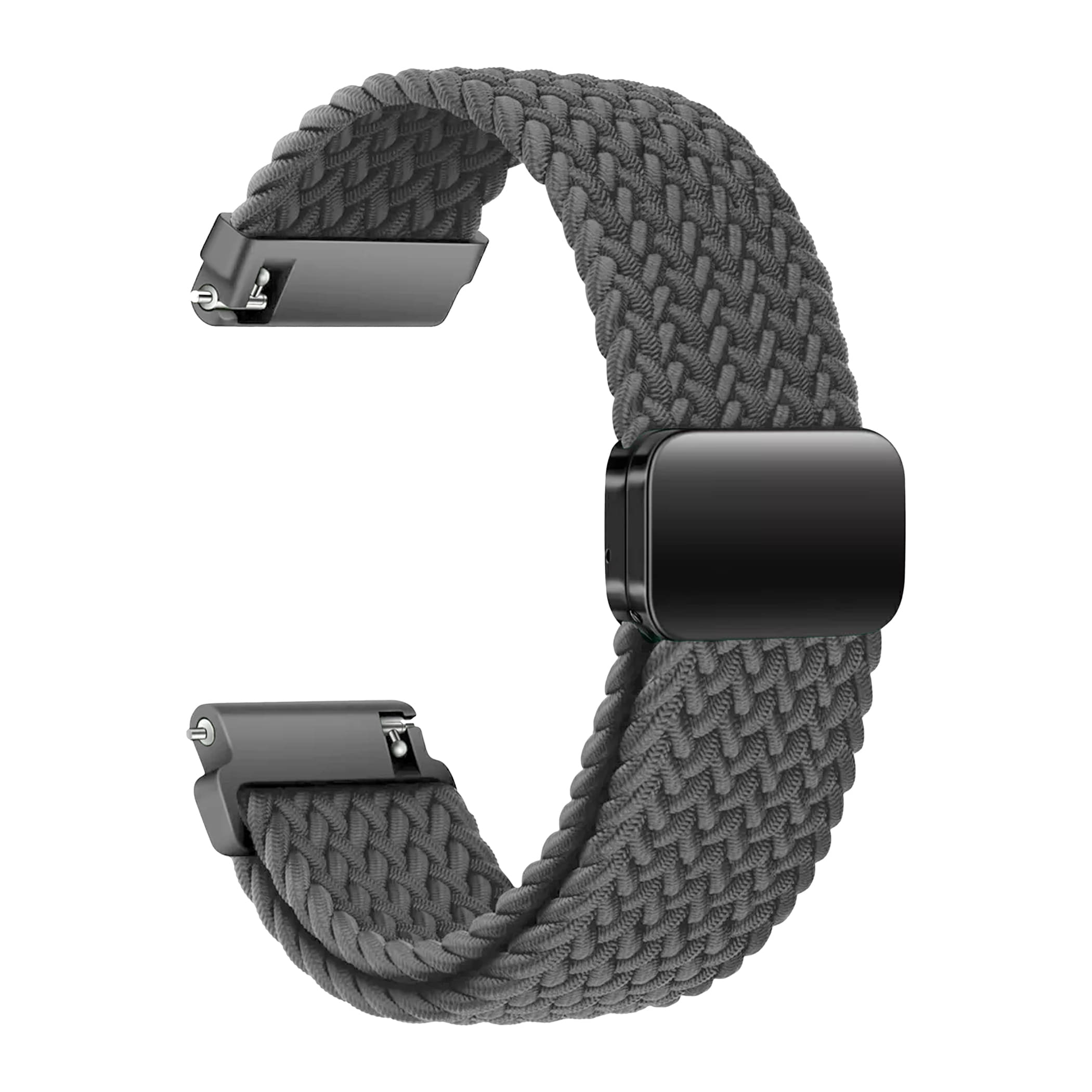 ACM Watch Strap Woven Braided Magnetic 22mm compatible with Noise Noisefit Crew Pro Smartwatch Adjustable Belt Band Grey ACM Watch Strap Woven Braided Magnetic 22mm compatible with Noise Noisefit Crew Pro Smartwatch Adjustable Belt Band Grey