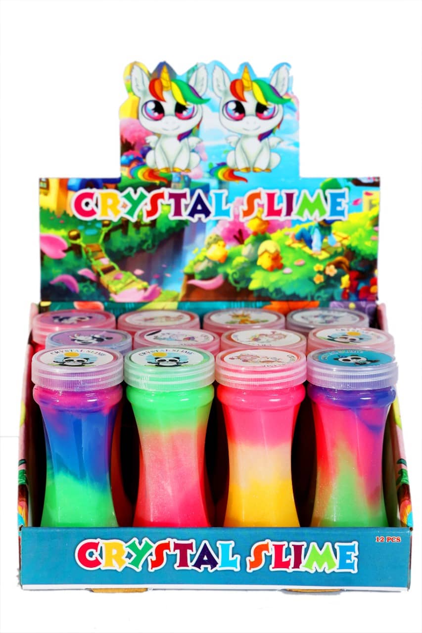 ATIPRIYA Set of 3 Rainbow Slime Soft Jelly Toys for Kids and Adults ,Safe and non Toxic ,Stress Relief