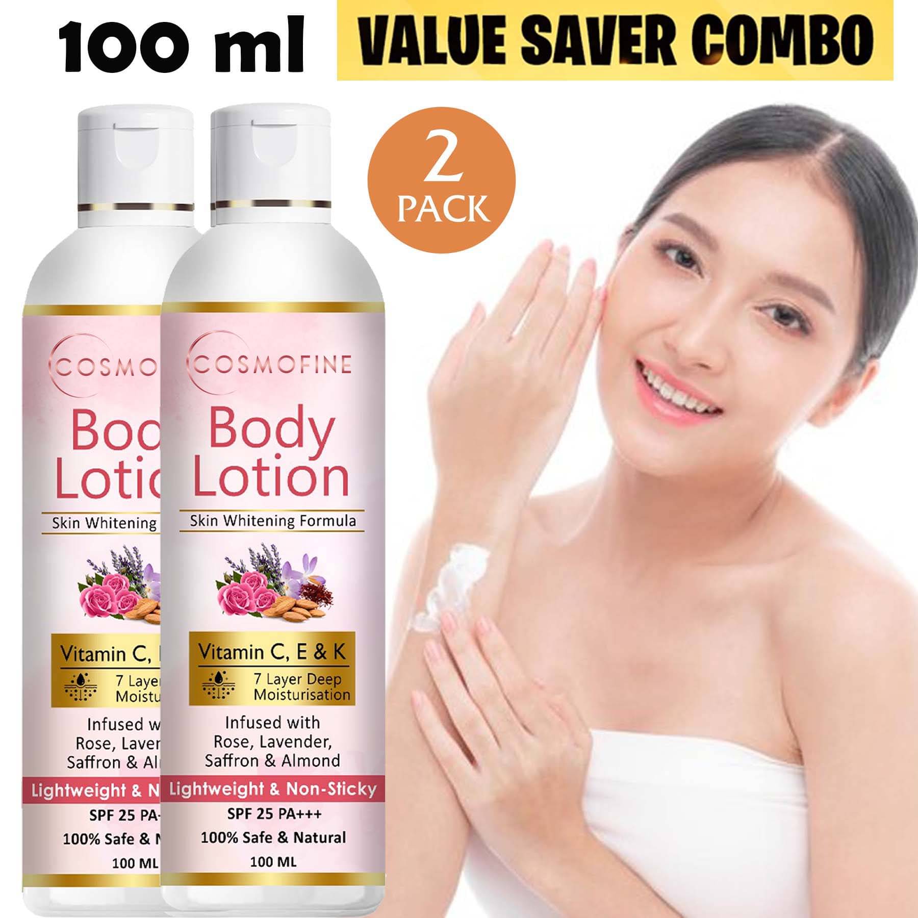 COSMOFINE Moisturizing Lotion For All Skin Type 200 ml ( Pack of 2 ) COSMOFINE Moisturizing Lotion For All Skin Type 200 ml ( Pack of 2 )