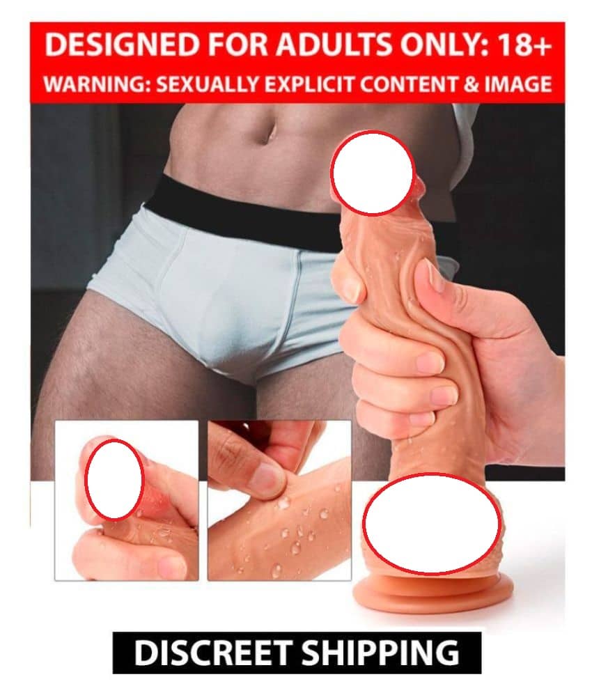 PREMIUM DOUBLE SILICONE 7 INCH FLEXIBLE- SUCTION CUP DILDO 4 MEN & WOMEN - USA GRADE QUALITY BY SEX TANTRA