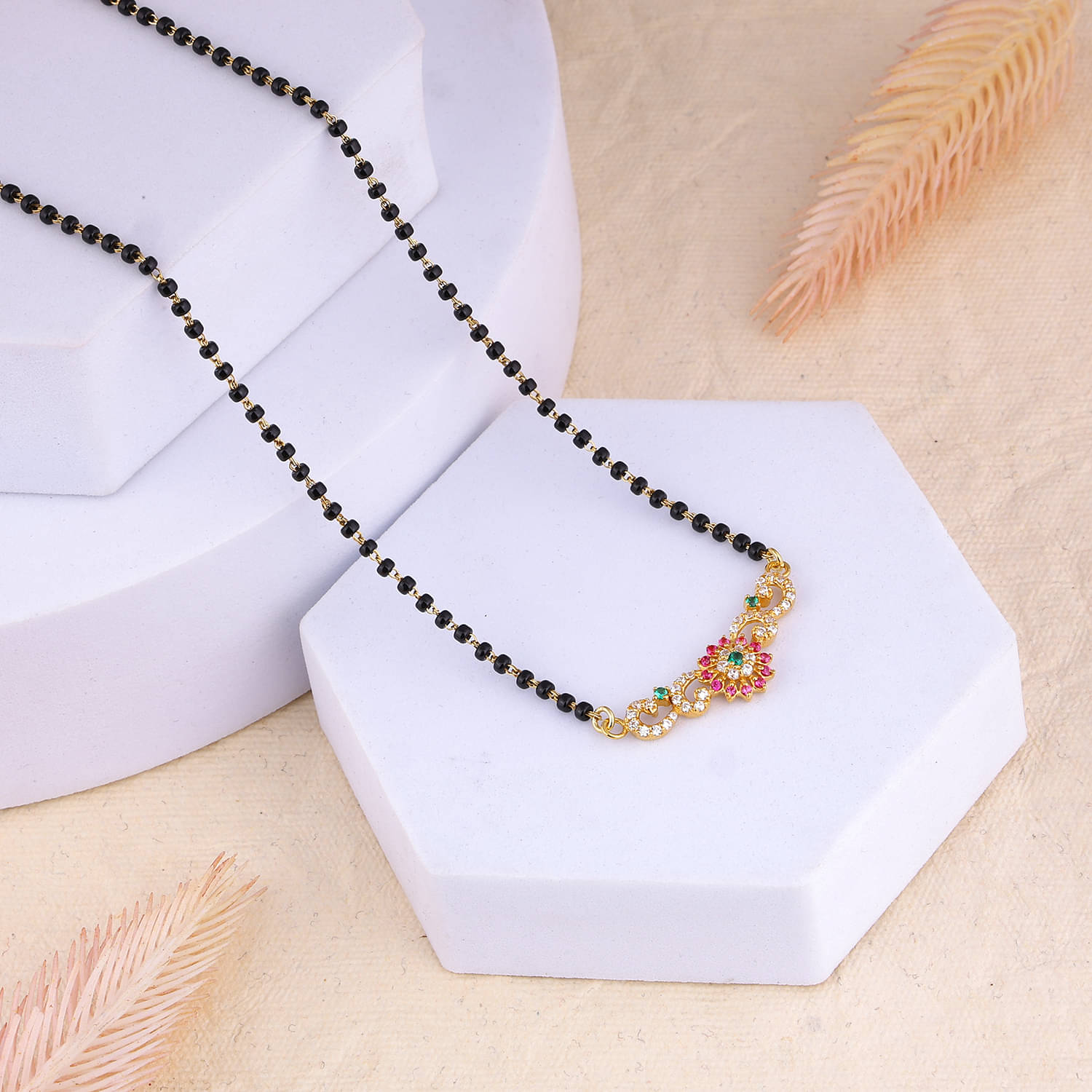     			Maira 925 Sterling Silver Silver Manglsutra