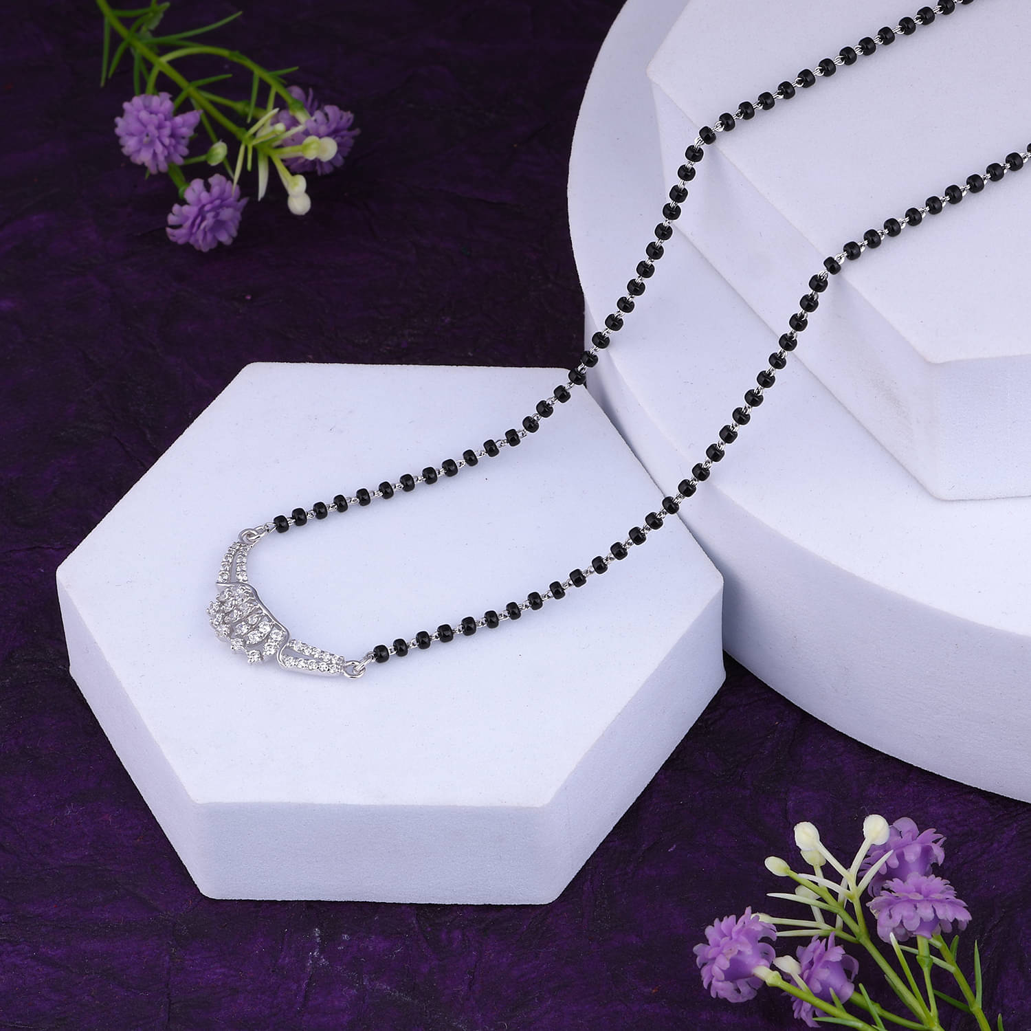     			Maira 925 Sterling Silver Silver Manglsutra