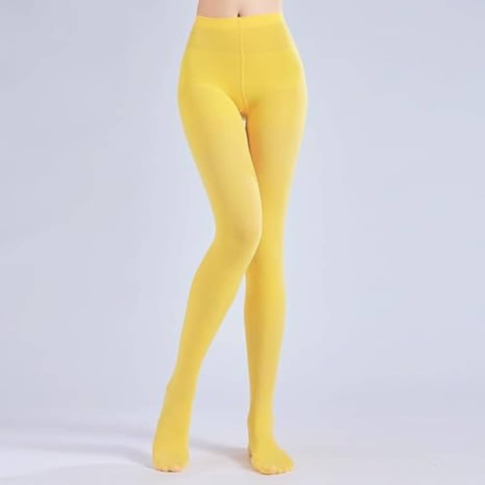     			Neska Moda Pack of 1 Women's Nylon Full length Stockings ( Yellow )