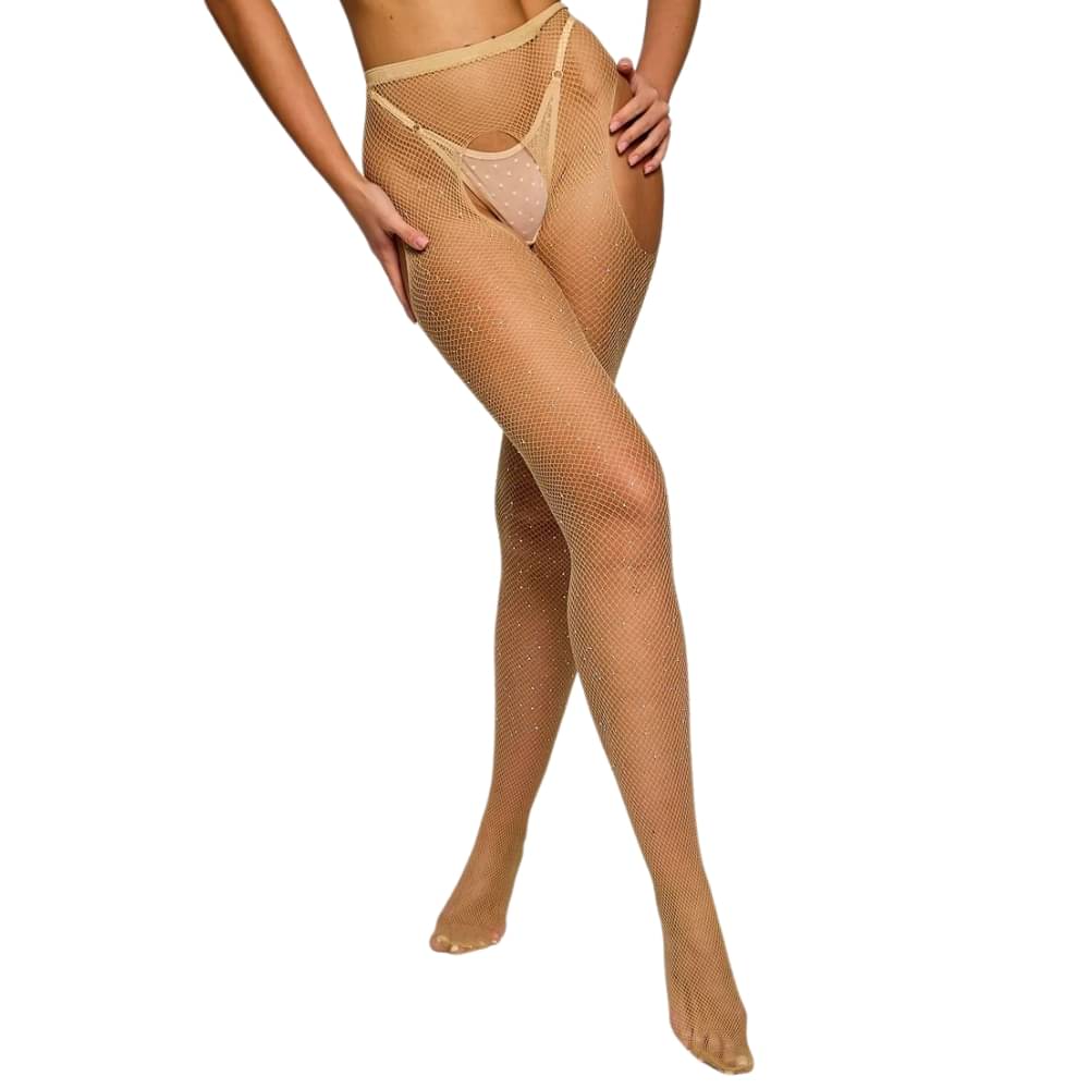     			Neska Moda Pack of 1 Women's Nylon Full length Stockings ( Skin Color )