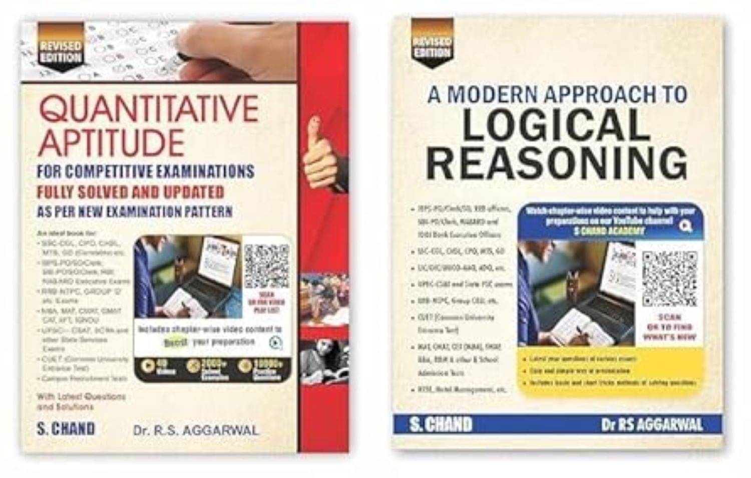     			RS AGGARWAL 2025-26 EDITION Quantitative Aptitude & Logical Reasoning COMBO SET