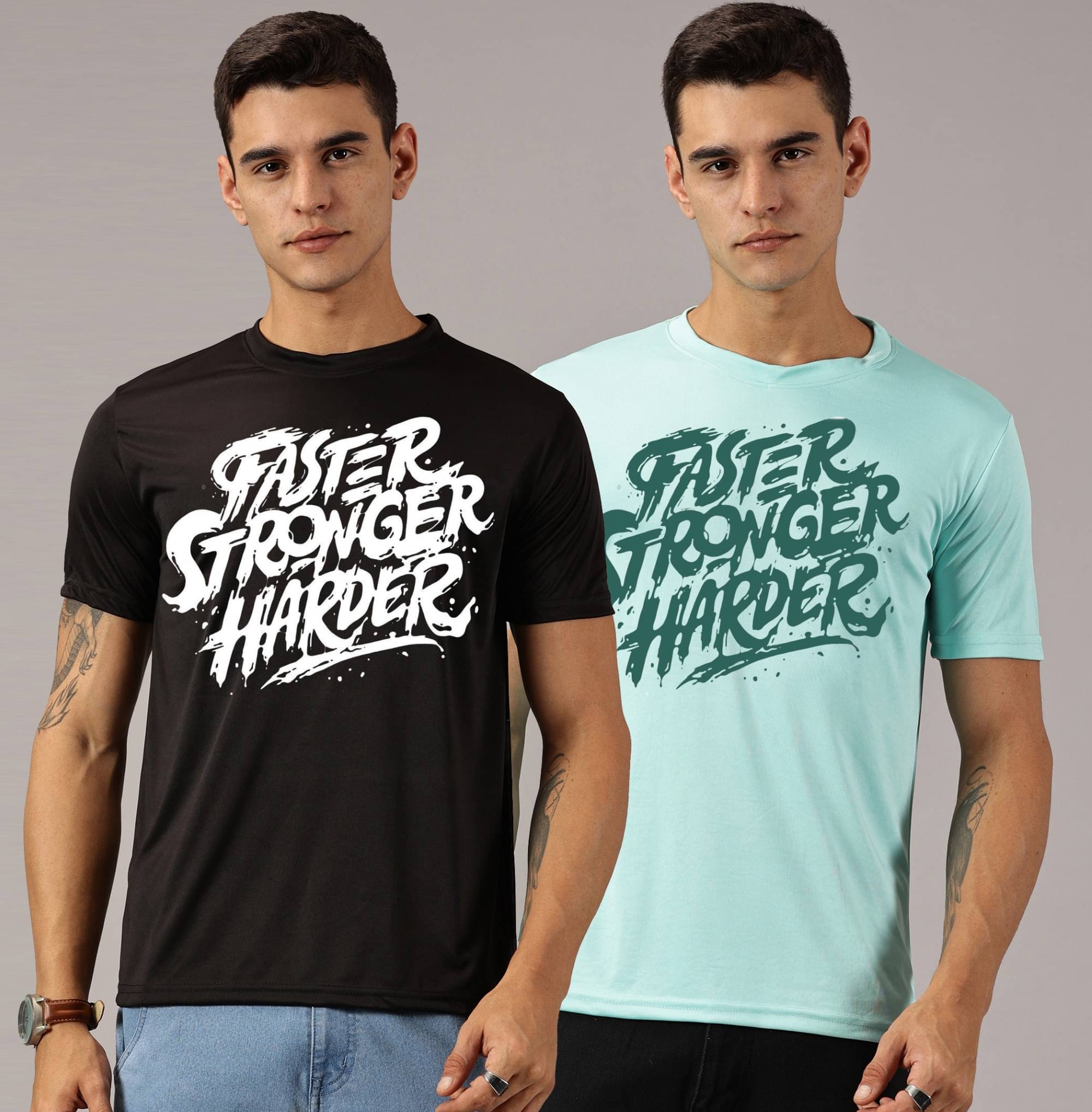 RodZen Polyester Regular Fit Printed Half Sleeves Men's Round T-Shirt - Multicolor3 ( Pack of 2 ) RodZen Polyester Regular Fit Printed Half Sleeves Men's Round T-Shirt - Multicolor3 ( Pack of 2 )