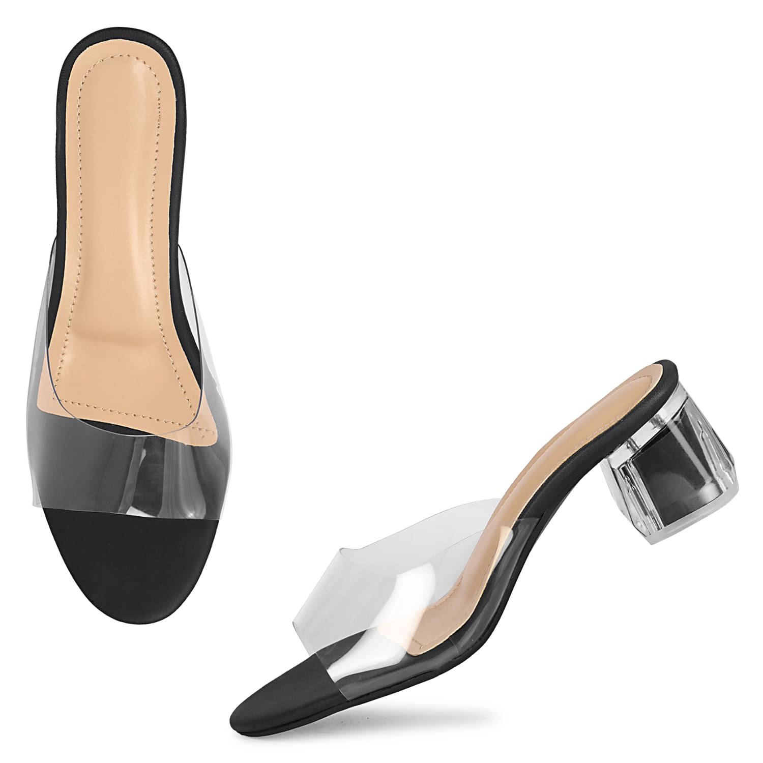     			Saheb Black Women's Sandal Heels