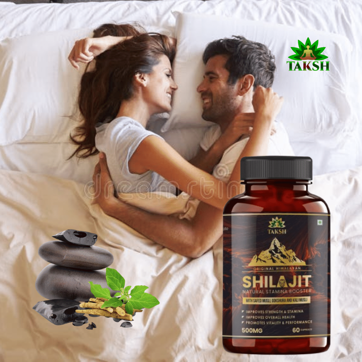 Taksh Shilajit Capsule with Safed Musli & Ashwagandha for Power & Strength 60 No.s (Pack of 1) Taksh Shilajit Capsule with Safed Musli & Ashwagandha for Power & Strength 60 No.s (Pack of 1)
