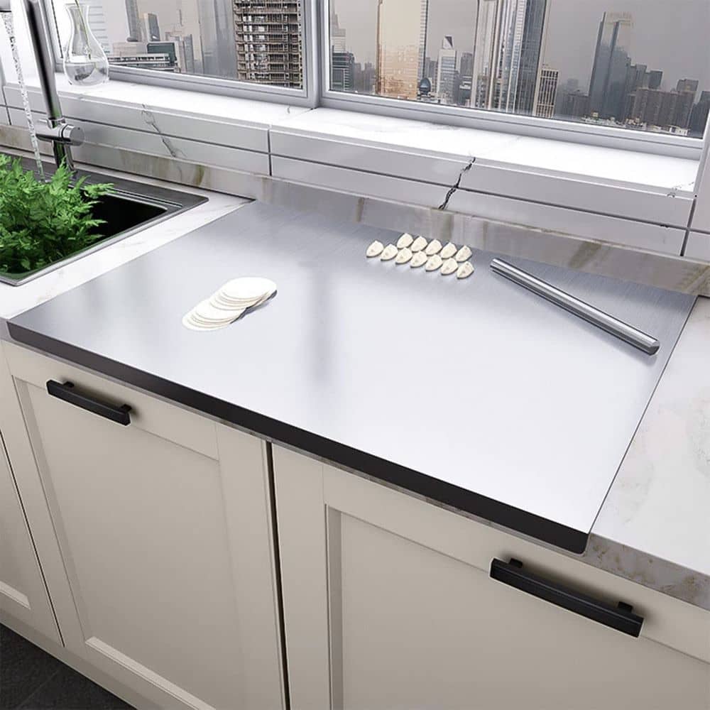 The HomeDecor Mart Steel Chopping Board 1 Pcs