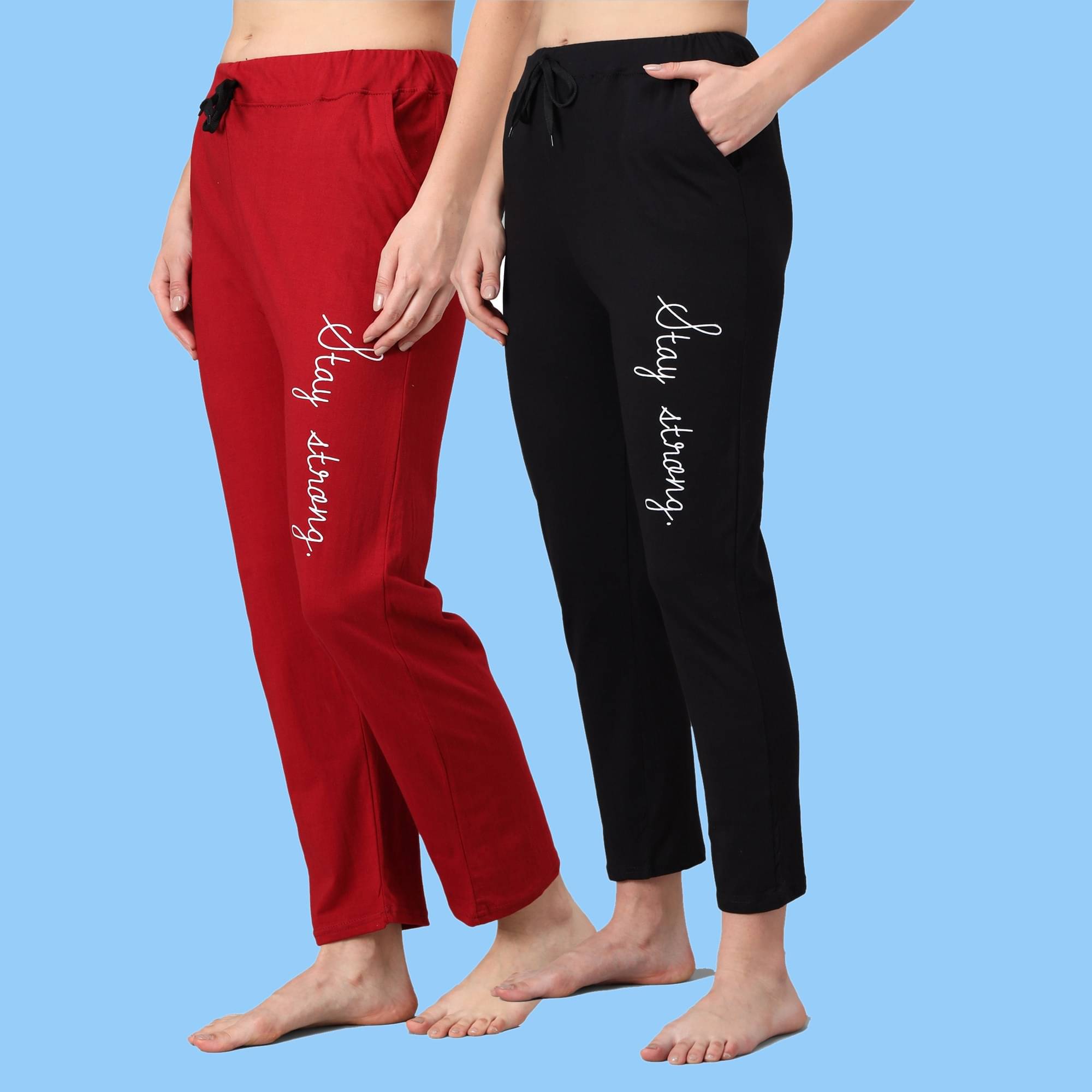     			ZEPPI Multicolor Cotton Women's Nightwear Pyjama ( Pack of 2 )