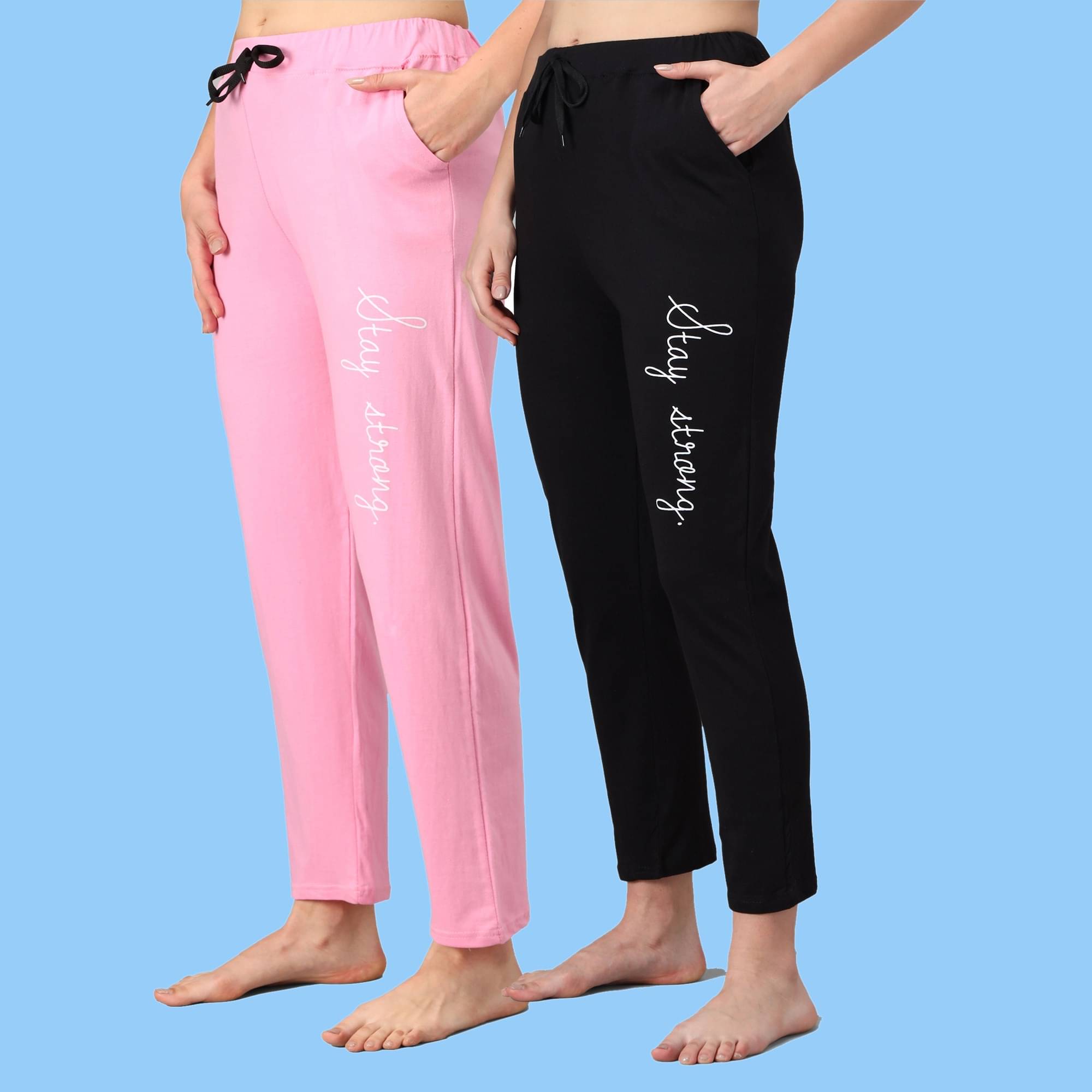     			ZEPPI Multicolor Cotton Women's Nightwear Pyjama ( Pack of 2 )