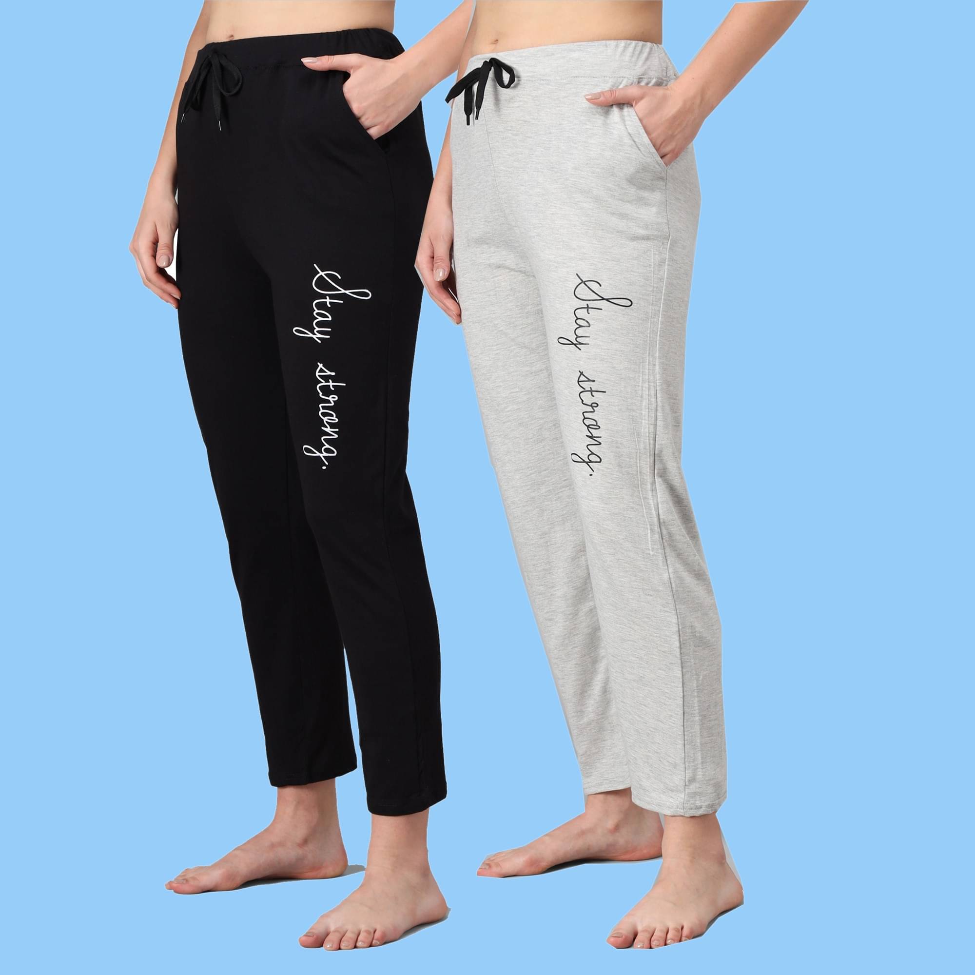     			ZEPPI Multicolor Cotton Women's Nightwear Pyjama ( Pack of 2 )