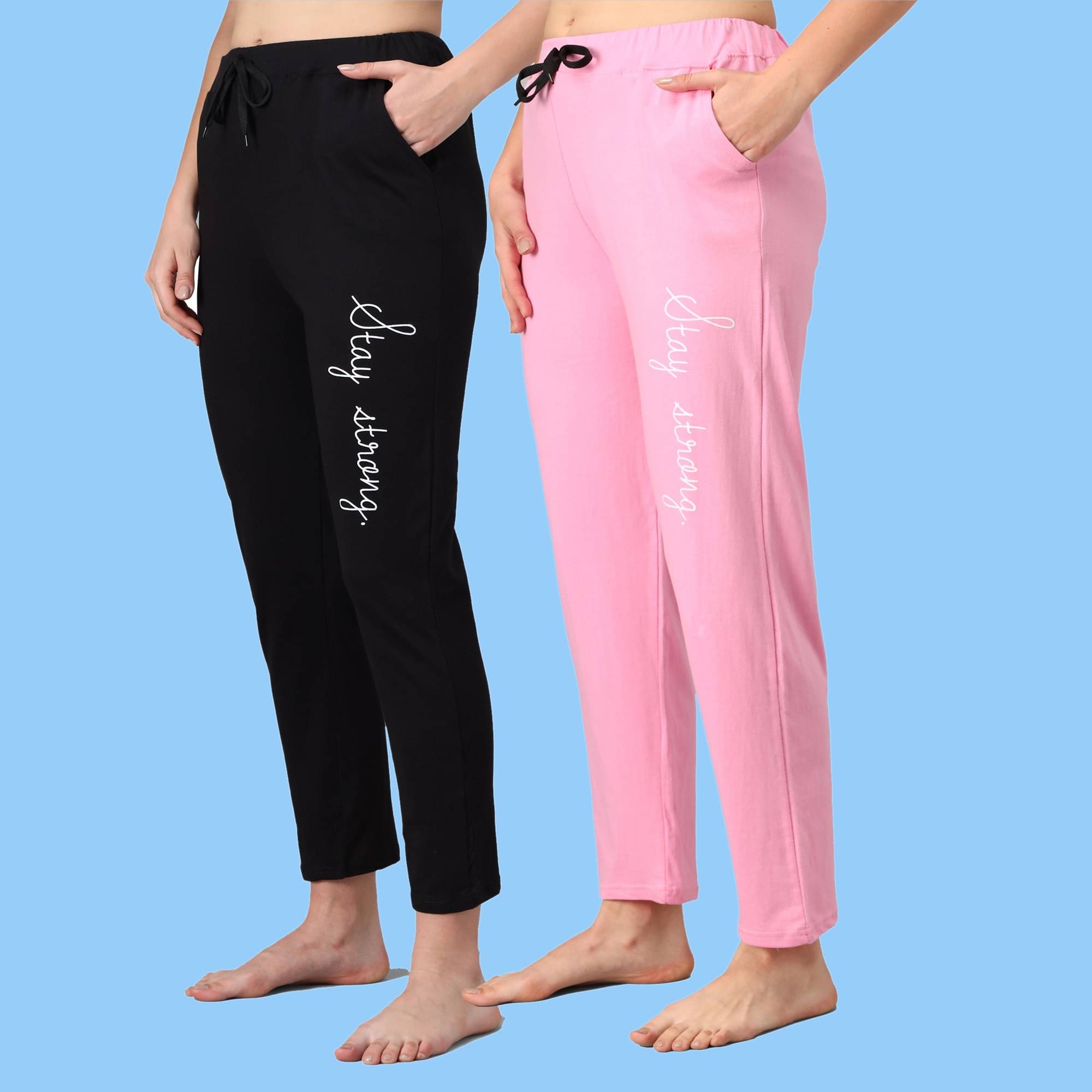     			ZEPPI Multicolor Cotton Women's Nightwear Pyjama ( Pack of 2 )