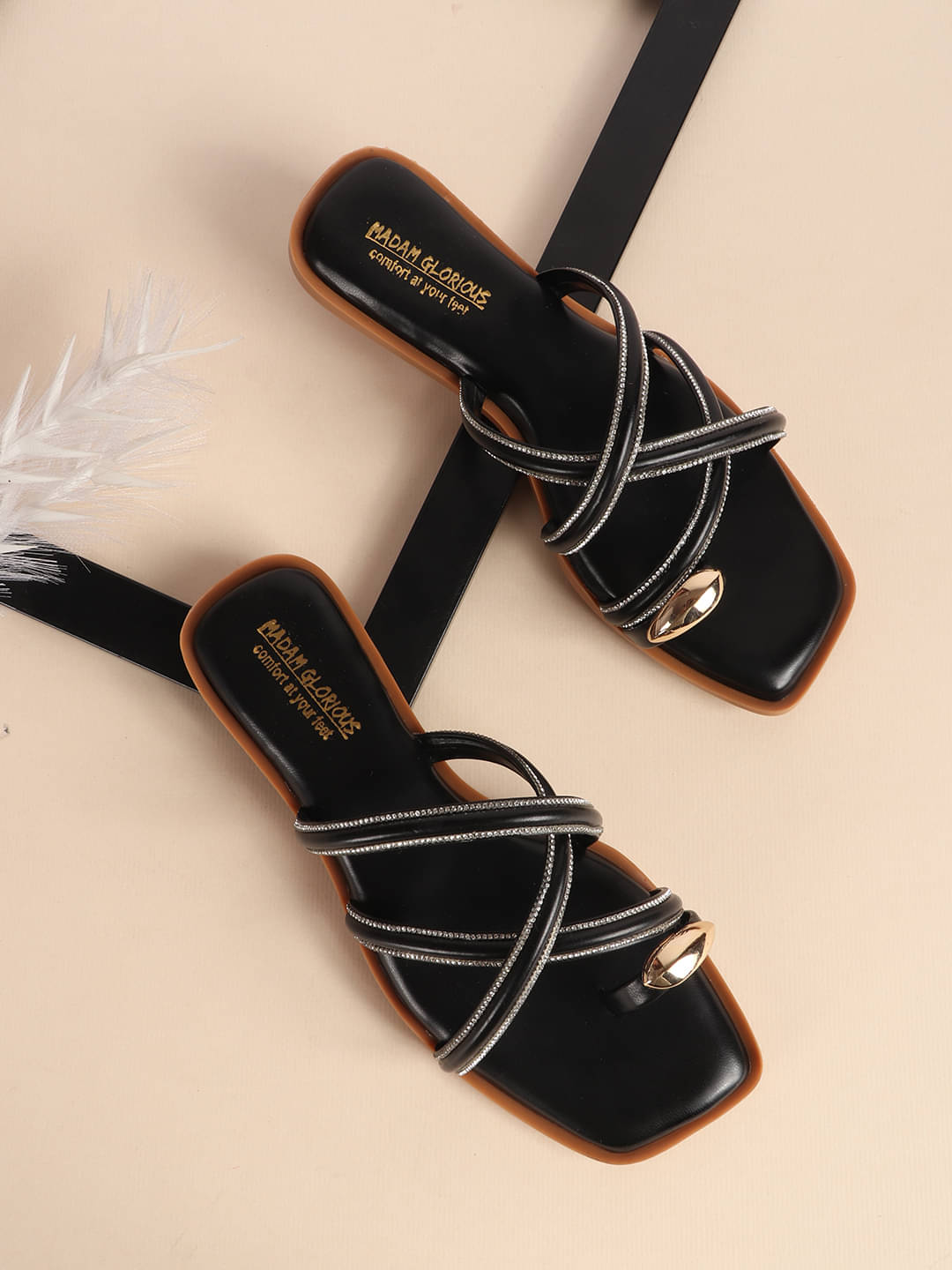     			madam glorious Black Women's Flats