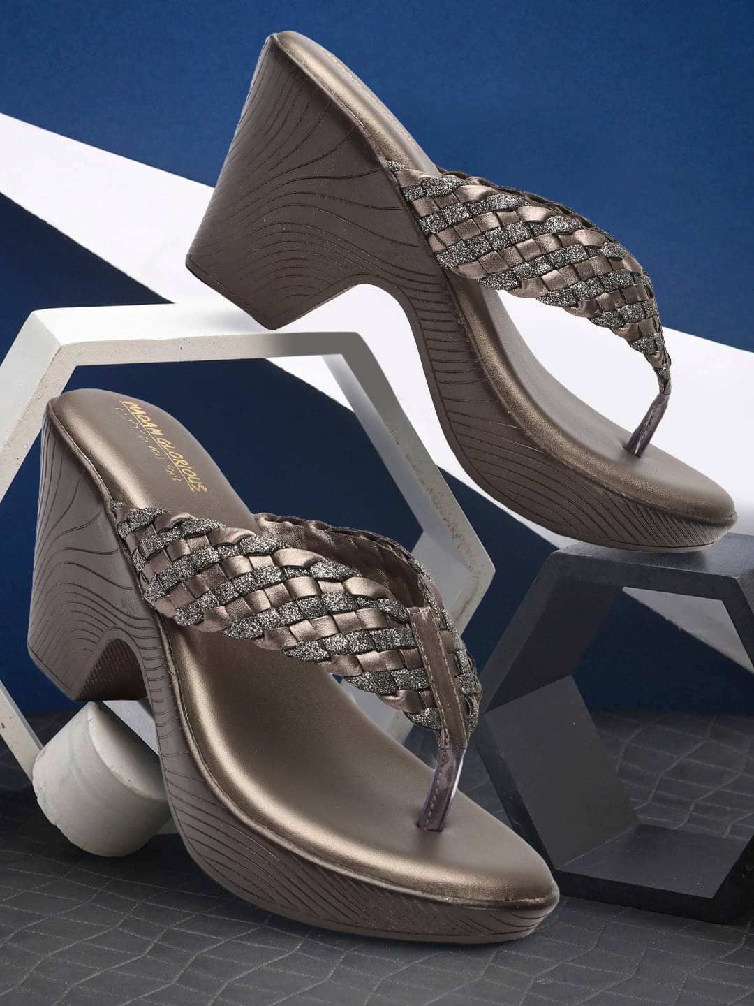 madam glorious Gray Women's Flats madam glorious Gray Women's Flats