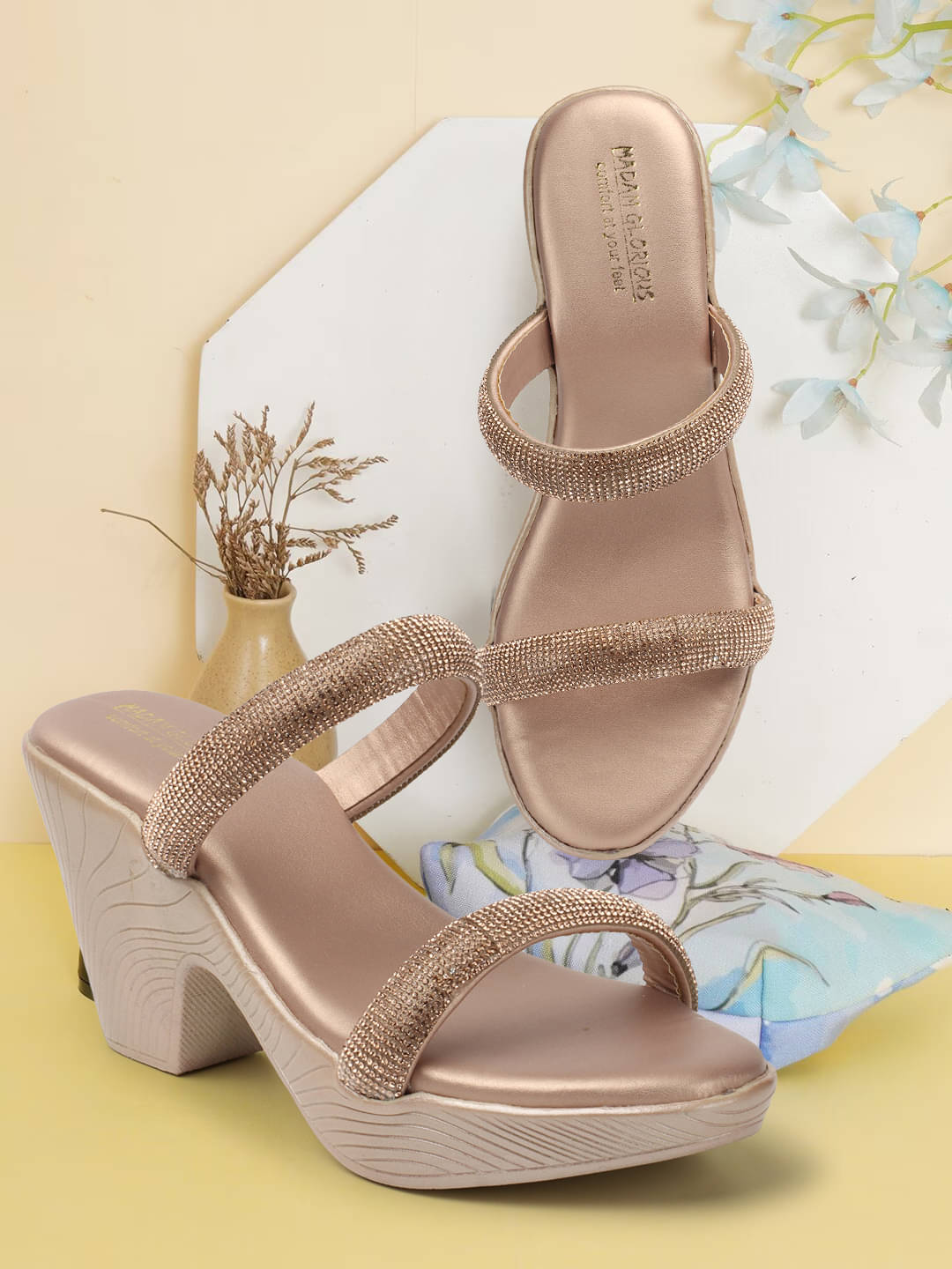     			madam glorious Pink Women's Flats