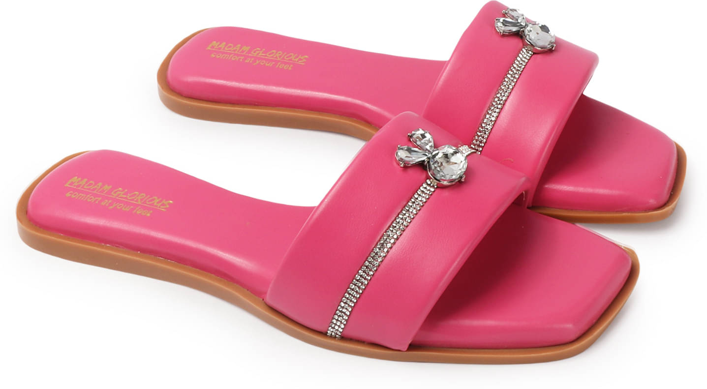 madam glorious Pink Women's Flats madam glorious Pink Women's Flats