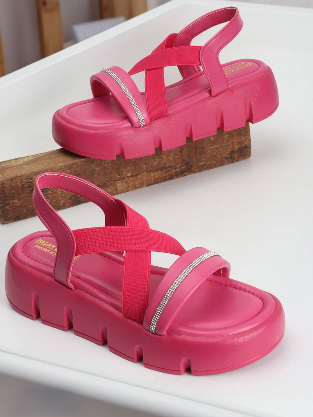     			madam glorious Pink Women's Flats
