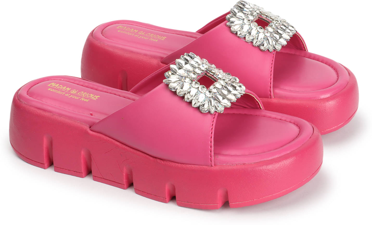     			madam glorious Pink Women's Flats
