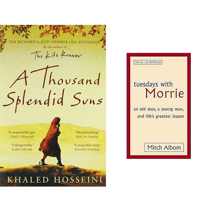 Thousand Splinded Suns & Tuesday With Morrie By Khalid Hosseini & Mitch Albom Thousand Splinded Suns & Tuesday With Morrie By Khalid Hosseini & Mitch Albom