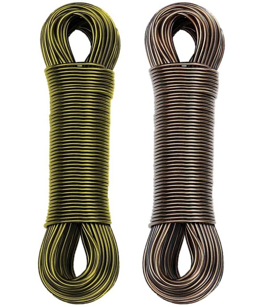     			20 Meter Multi use Anti rust PVC Coated Stainless Steel Wire Rope for Hanging Drying Clothes (Pack of 2)