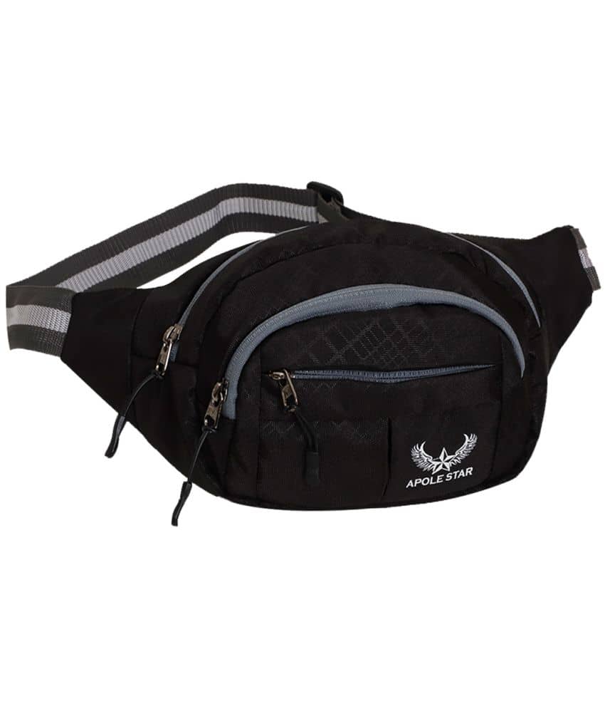 APOLESTAR PASPORT HOLDER BAG Polyester Black Waist Pouch - Handbags | Buy online on ZillyBuy