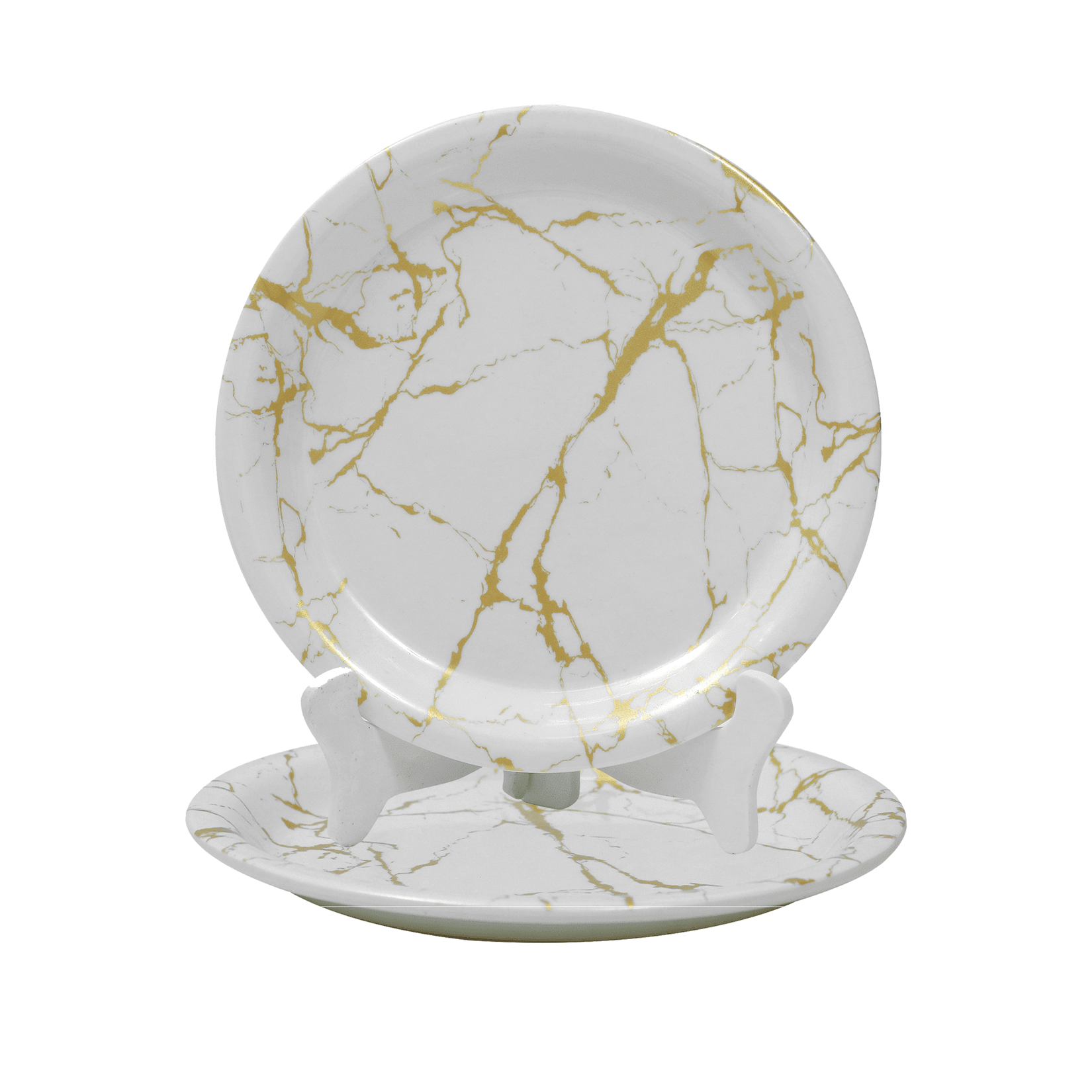 ARIYA 2 Pcs Melamine Gold Full Plate     			ARIYA 2 Pcs Melamine Gold Full Plate