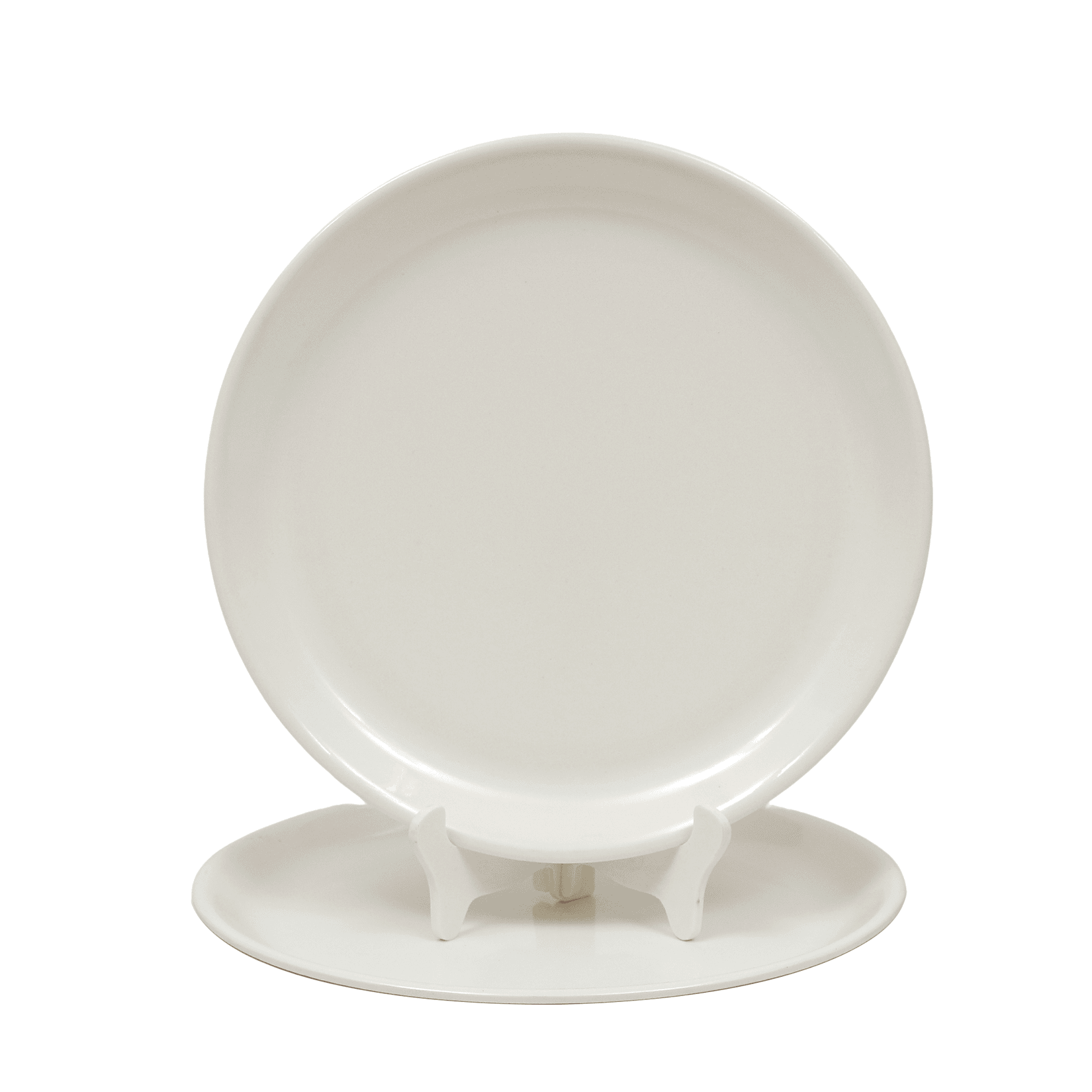ARIYA 2 Pcs Melamine White Full Plate ARIYA 2 Pcs Melamine White Full Plate
