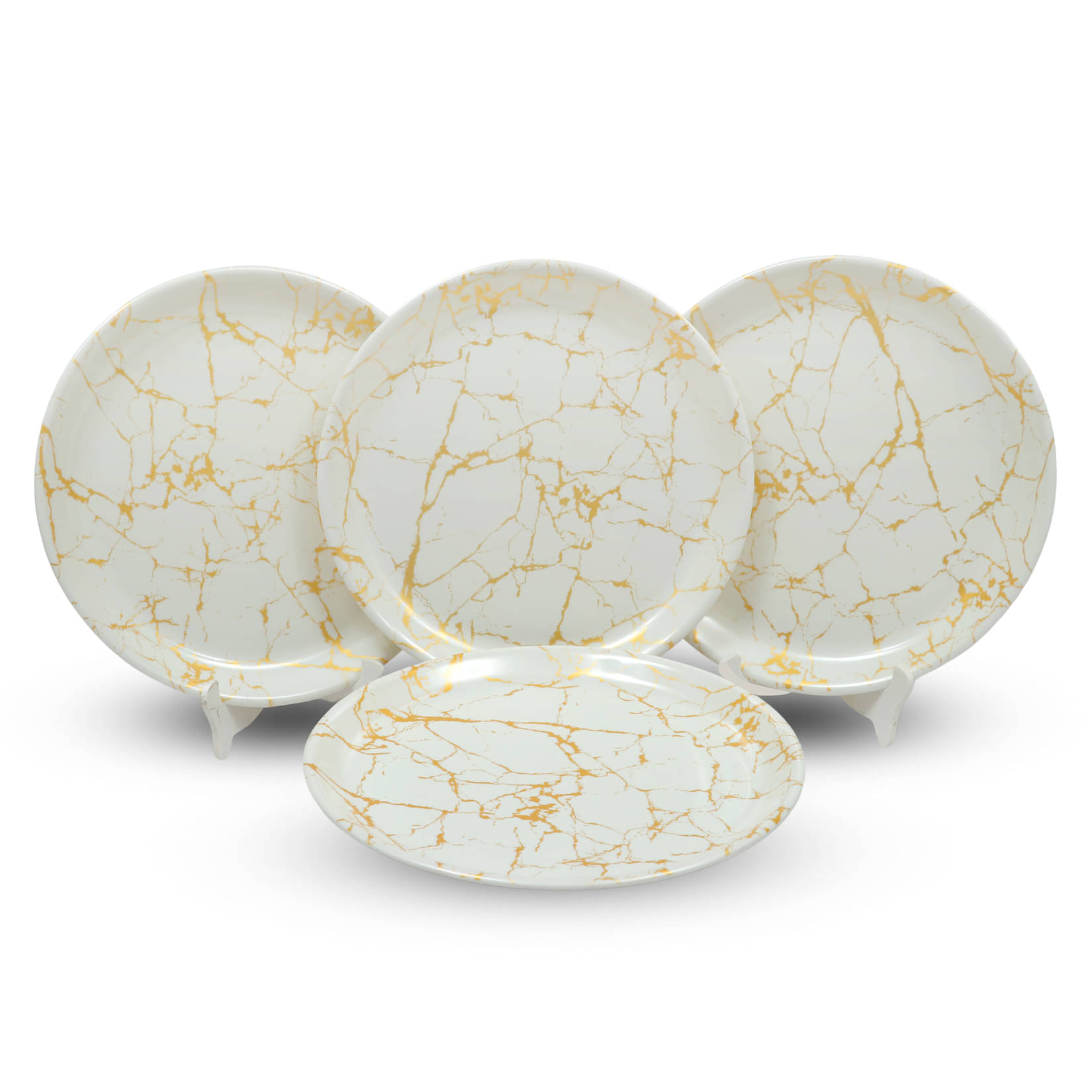 ARIYA 4 Pcs Melamine Gold Full Plate ARIYA 4 Pcs Melamine Gold Full Plate