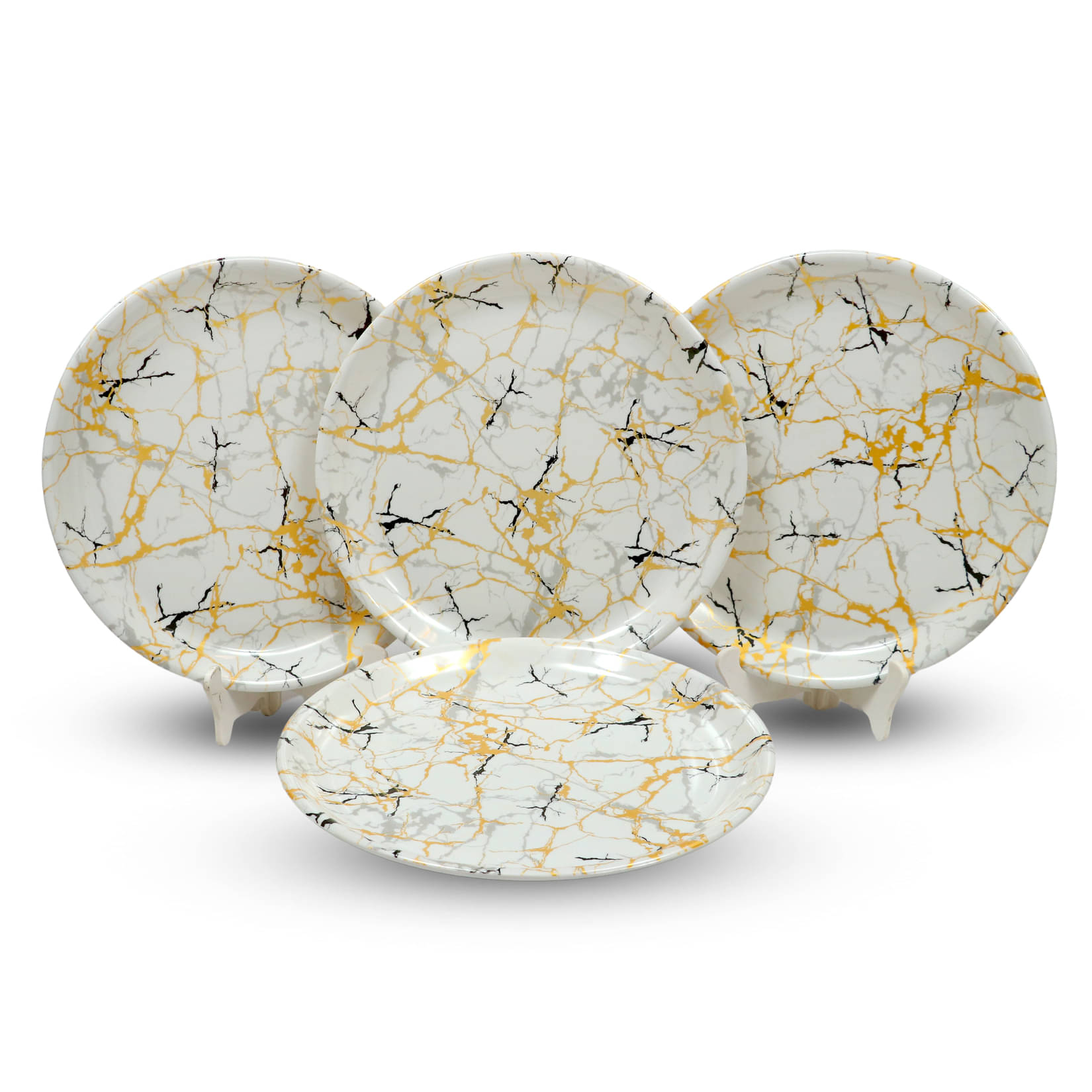 ARIYA 4 Pcs Melamine Multi Color Full Plate ARIYA 4 Pcs Melamine Multi Color Full Plate