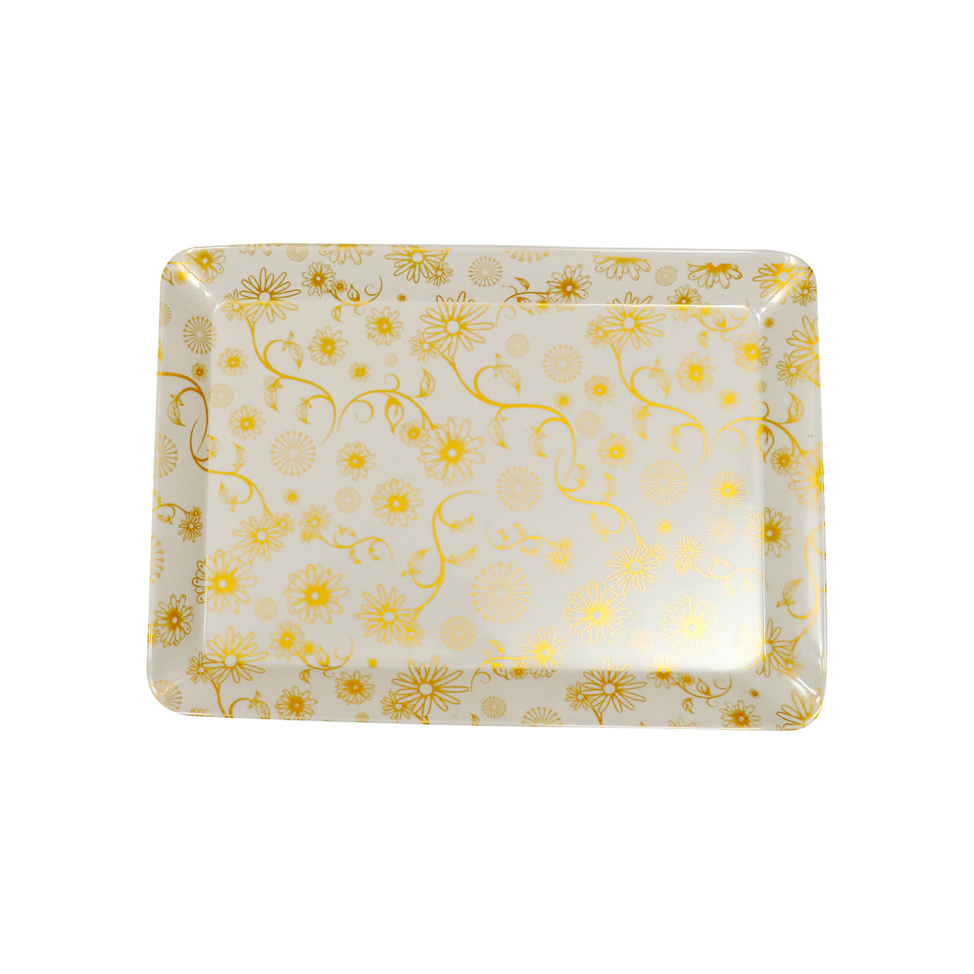     			ARIYA Printed Melamine Serving Tray 700 ml Multicolor ( Set of 1 )